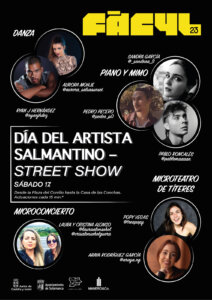 Salamanca Día del Artista Salmantino Festival Internacional de las Artes de Castilla y León FÁCYL Junio 2023