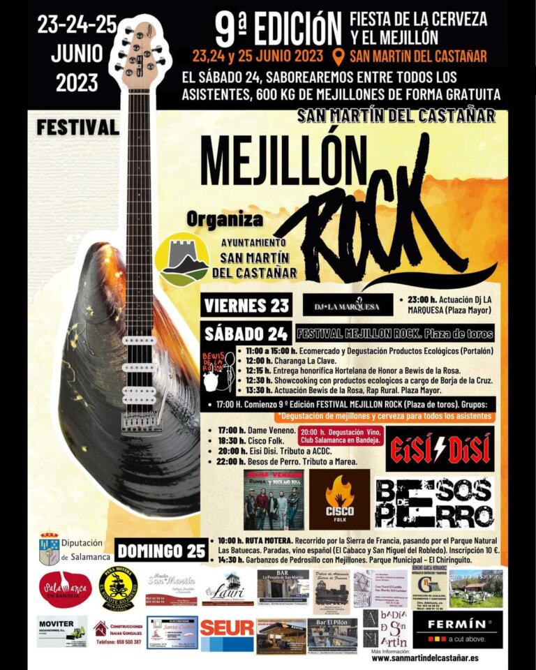 San Martín del Castañar IX Mejillón Rock Festival Junio 2023