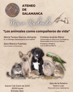 Teatro Liceo Los animales como compañeros de vida Ateneo de Salamanca Junio 2023