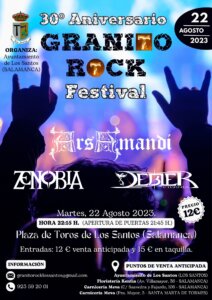 Los Santos XXX Festival de Música Granito Rock Agosto 2023