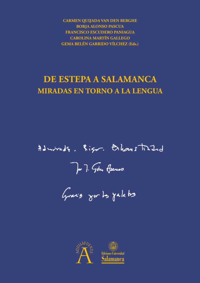 Escuelas Mayores De Estepa a Salamanca. Miradas en torno a la lengua Septiembre 2023