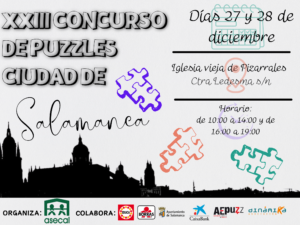 Iglesia Vieja XXIII Concurso Nacional de Puzzles Ciudad de Salamanca Asecal Diciembre 2023