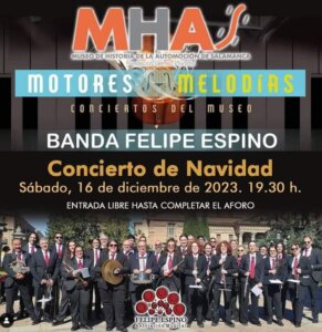 Museo de Historia de la Automoción de Salamanca MHAS Banda Felipe Espino Salamanca Diciembre 2023