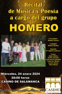 Casino de Salamanca Homero Enero 2024
