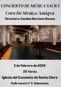 Museo de Pintura Medieval de Santa Clara Coro de Música Antigua Salamanca Febrero 2024