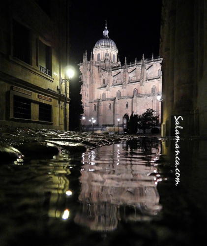 Catedral y los rastros del agua