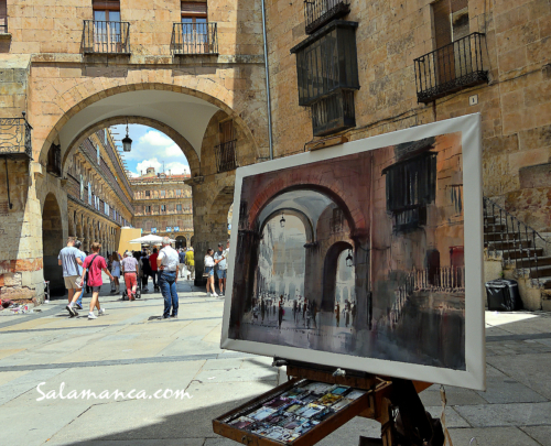 Salamanca, pintada al aire libre