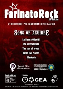 XXIII Festival Farinato Rock CEA CES Plaza de San Román Salamanca Octubre 2017