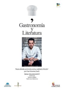 Francisco J. Vicente Hacia dónde camina la cocina, realidad o ficción Teatro Liceo Salamanca Octubre 2017