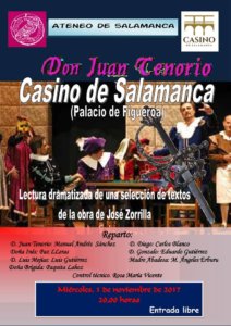 Ateneo de Salamanca Don Juan Tenorio Noviembre 2017