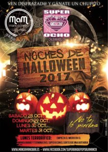 Noches de Halloween 2017 Mano a Mano + Super 8 Salamanca Octubre
