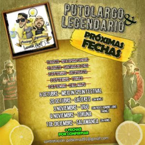 Putolargo & Legendario + Dj Sobe + Nuñez + Fasetres Music Factory Salamanca Diciembre 2017