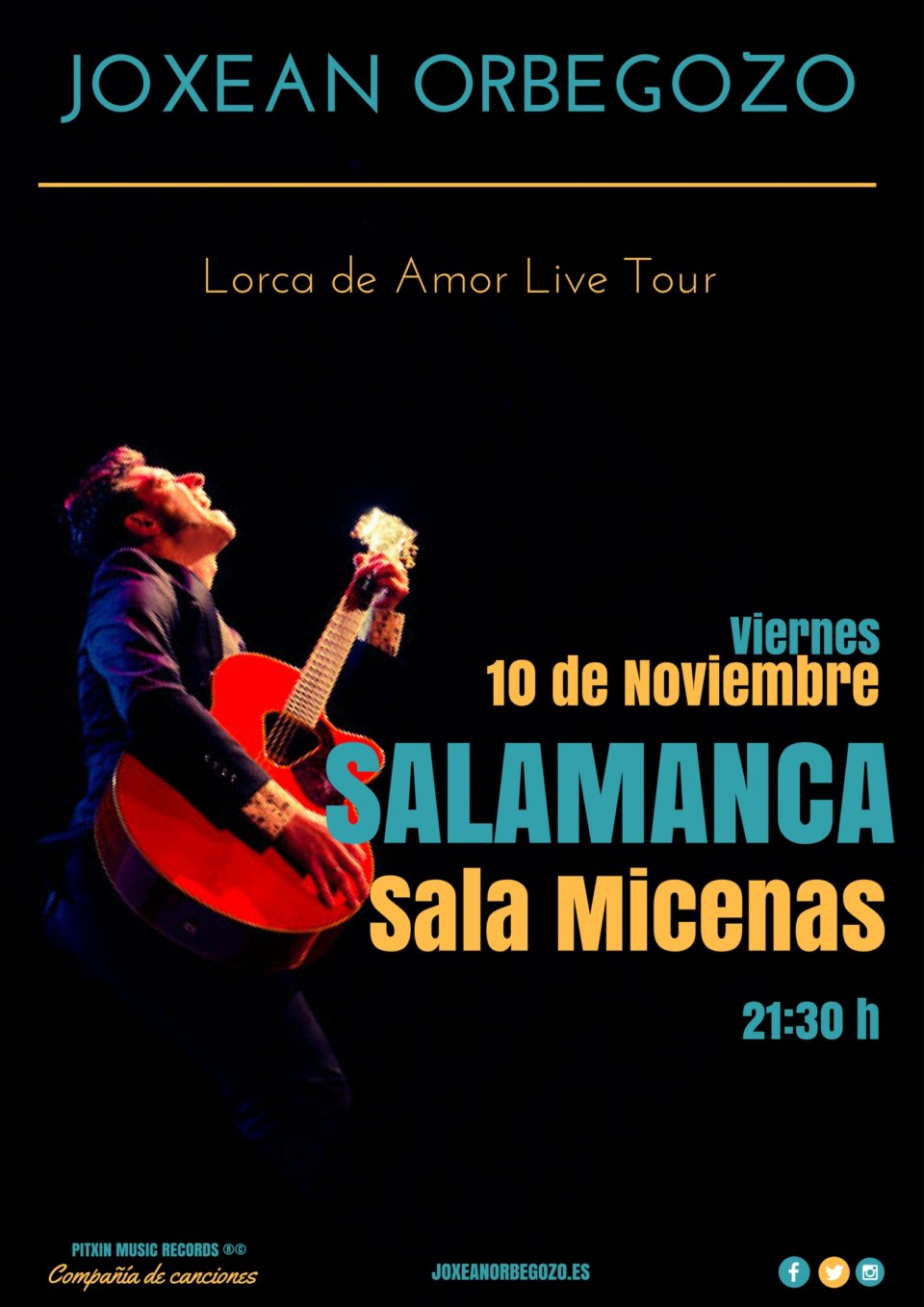 Sala Micenas Adarsa Joxean Orbegozo Lorca de amor Salamanca Noviembre 2017