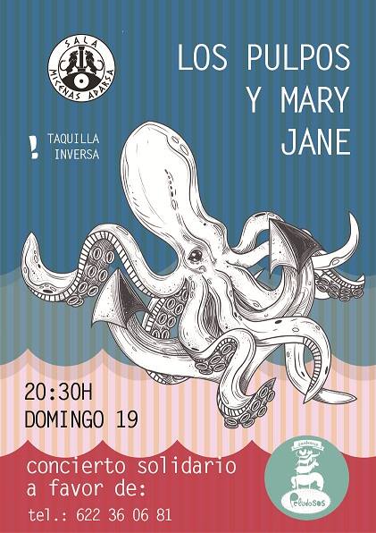Sala Micenas Adarsa Los Pulpos & Mary Jane Salamanca Noviembre 2017