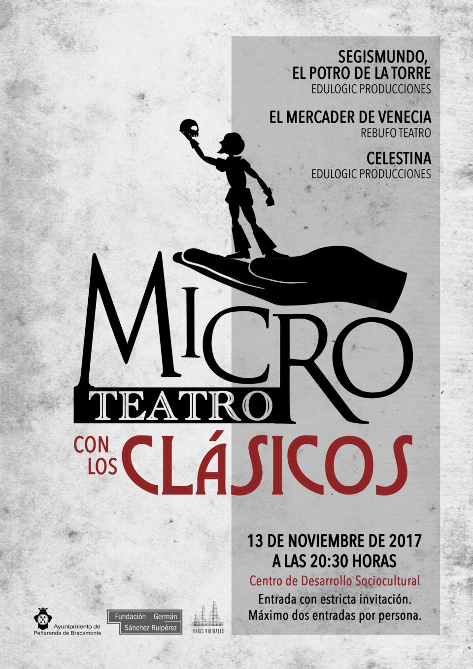 Centro de Desarrollo Sociocultural Microteatro con los clásicos Peñaranda de Bracamonte Noviembre 2017