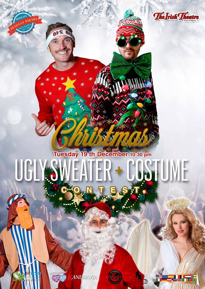 The Irish Theatre Christmas Ugly Sweater + Custome Contest Salamanca Diciembre 2017