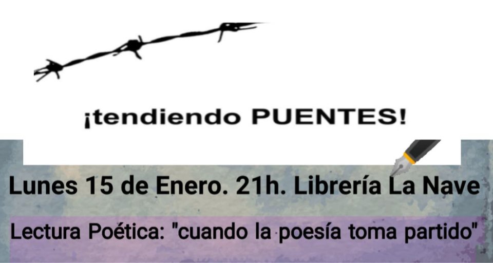 La Nave Cuando la poesía toma partido Salamanca Enero 2018