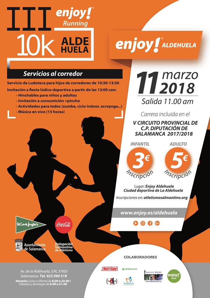 La Aldehuela III Enjoy Runnig 10K Salamanca Marzo 2018