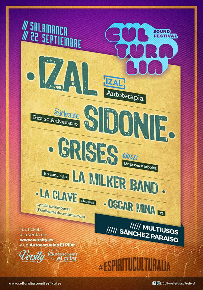 Sánchez Paraíso Culturalia Sound Festival Salamanca Septiembre 2018