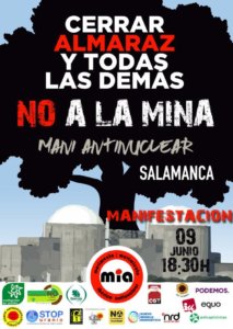 Plaza de la Concordia Manifestación No a la mina Salamanca Junio 2018