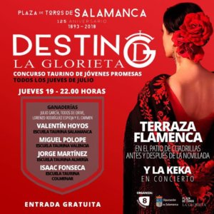 Plaza de Toros La Glorieta Concurso Taurino de Jóvenes Promesas 19 de julio de 2018 Salamanca
