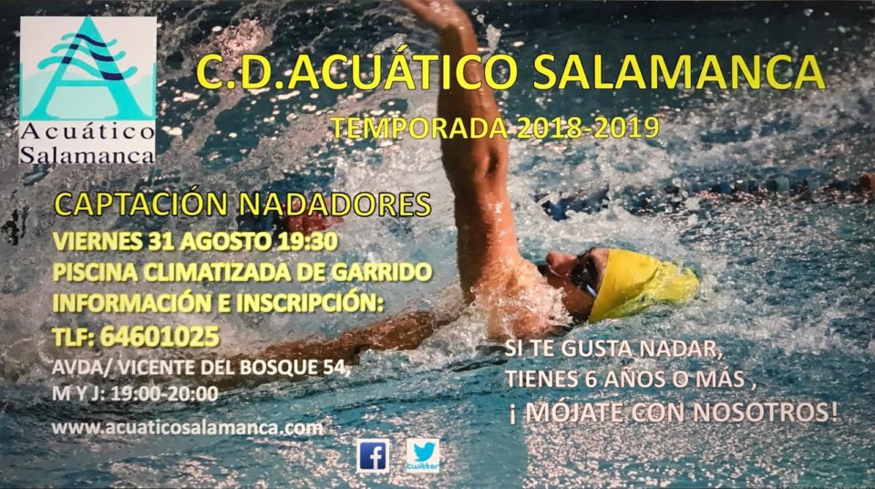 Salamanca Captación de Nadadores CD Acuático Salamanca Septiembre 2018