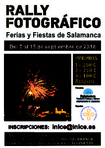 Ferias y Fiestas 2018 Rally Fotográfico INICE Salamanca Septiembre