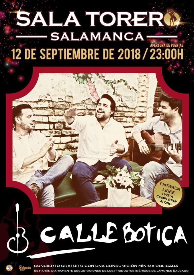 Sala Torero Calle Botica Salamanca Septiembre 2018