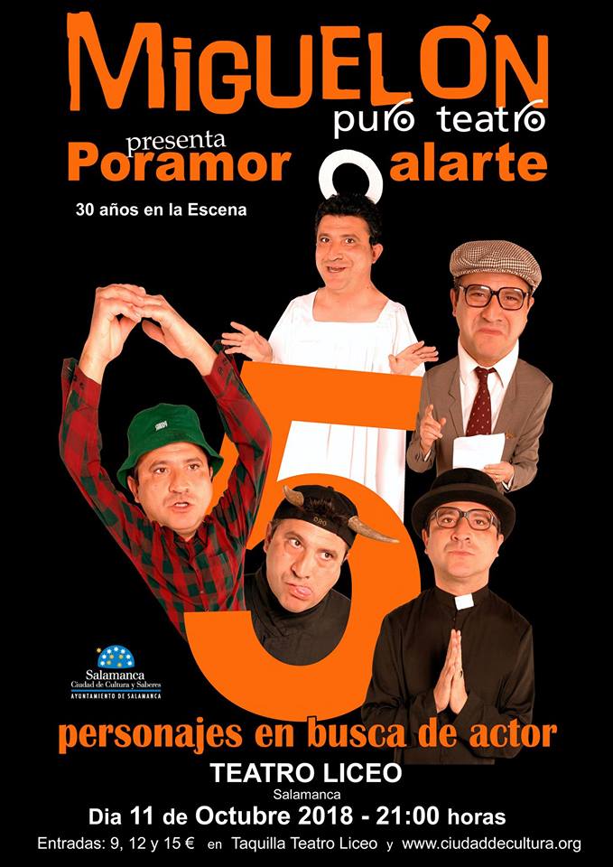 Teatro Liceo Poramor alarte Salamanca Octubre 2018