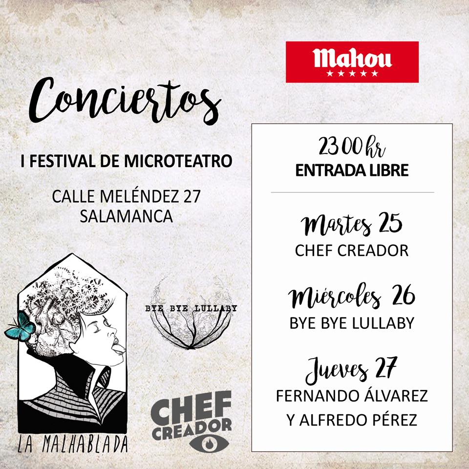 La Malhablada Conciertos I Festival de Microteatro Salamanca Septiembre 2018