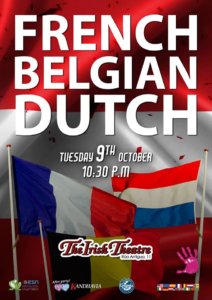 The Irish Theatre French, Belgian & Dutch Party Salamanca Octubre 2018