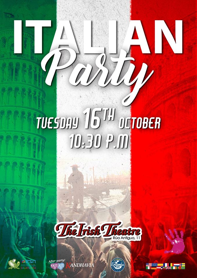 The Irish Theatre Italian Party Salamanca Octubre 2018