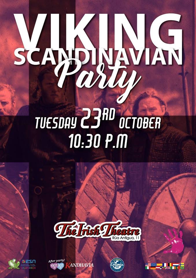 The Irish Theatre Viking Scandinavian Party Salamanca Octubre 2018