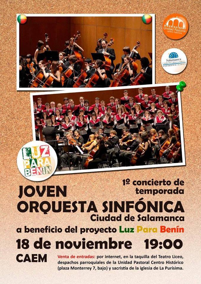 Centro de las Artes Escénicas y de la Música CAEM Joven Orquesta Sinfónica Ciudad de Salamanca Noviembre 2018