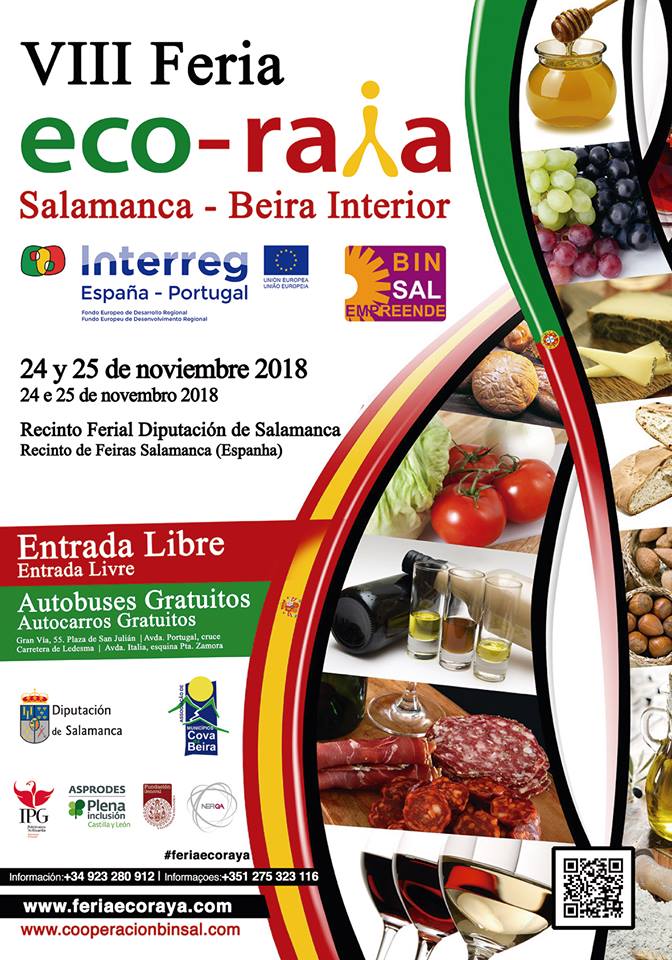 Recinto Ferial Provincial VIII Feria Ecoraya Salamanca - Beira Interior Noviembre 2018.