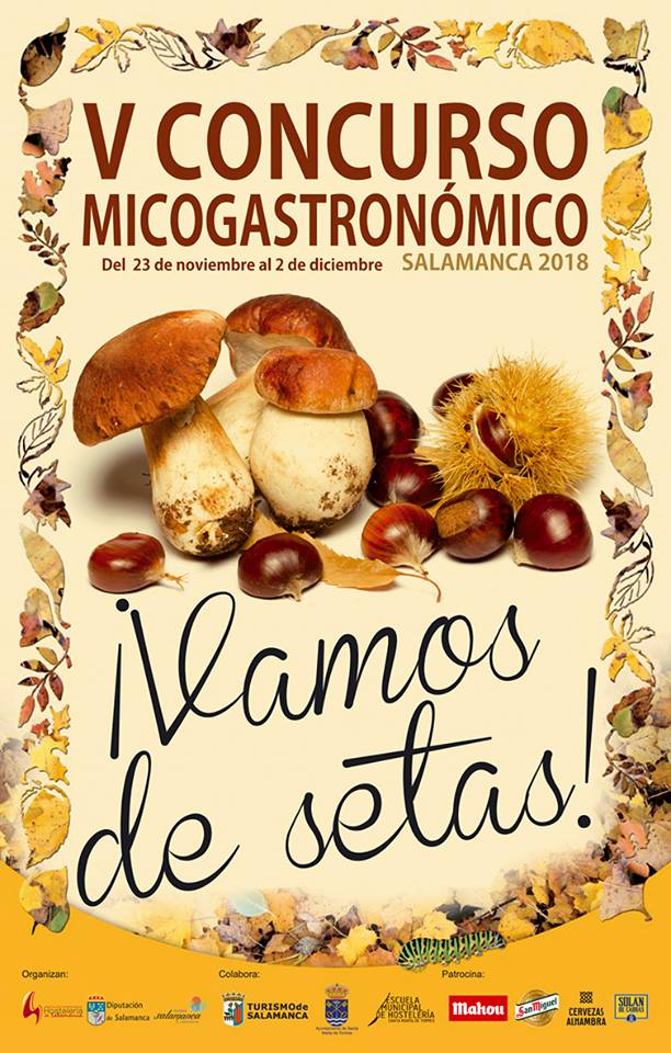 Salamanca V Concurso Micogastronómico Noviembre diciembre 2018