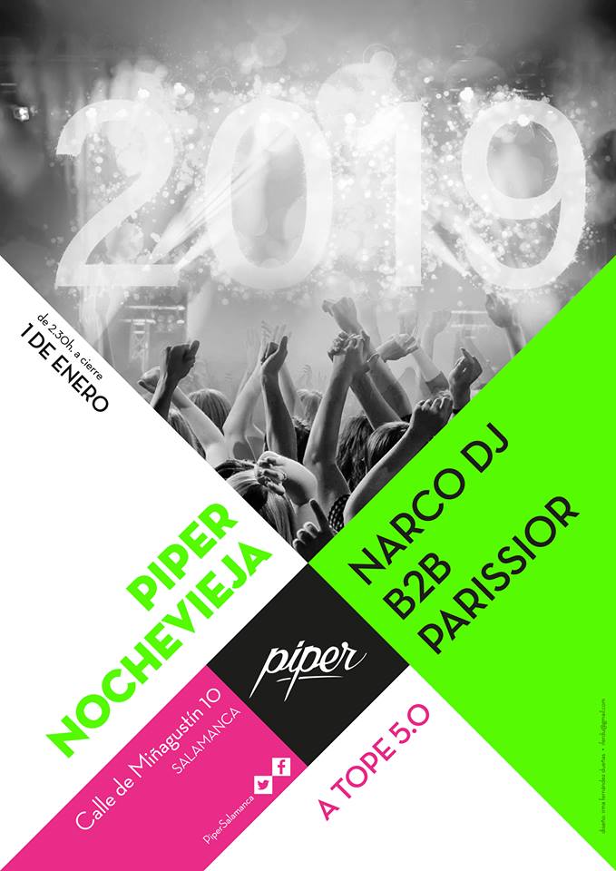 Piper Club Nochevieja Salamanca Enero 2019