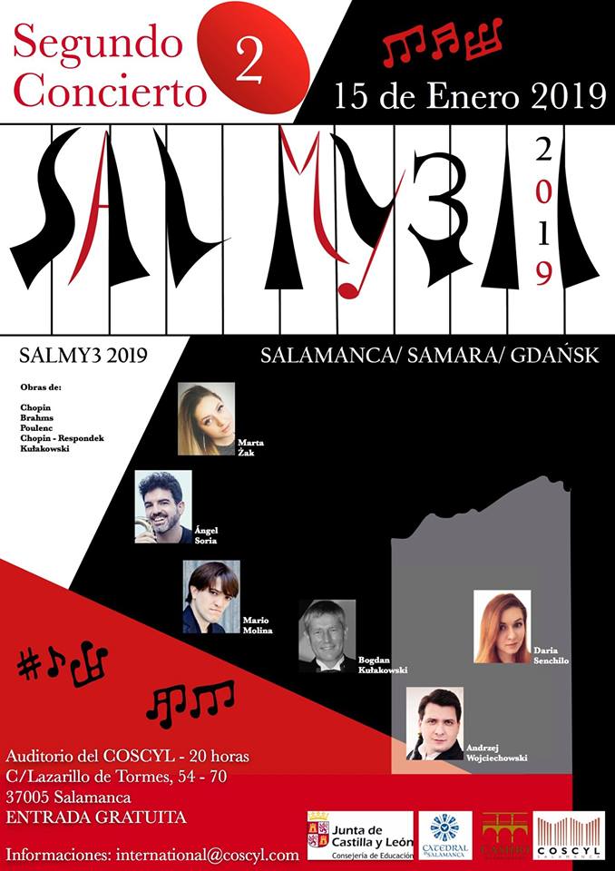 Conservatorio Superior de Música de Castilla y León COSCYL Festival Salmy3 15 de enero de 2019