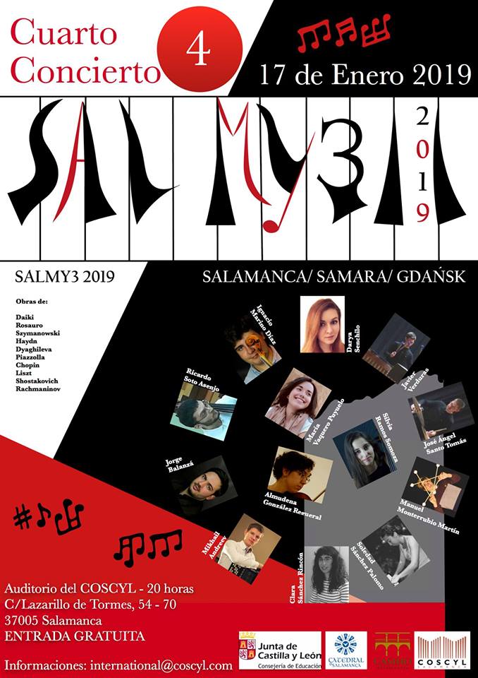 Conservatorio Superior de Música de Castilla y León COSCYL Festival Salmy3 17 de enero de 2019