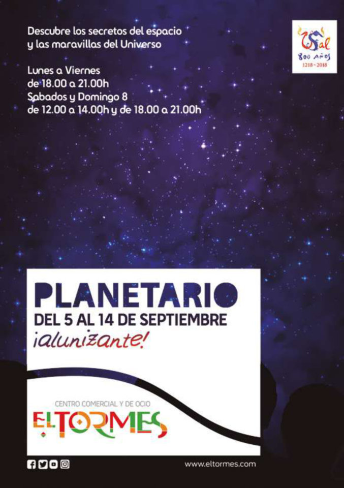 Ferias y Fiestas 2019 Centro Comercial El Tormes Planetario 2019