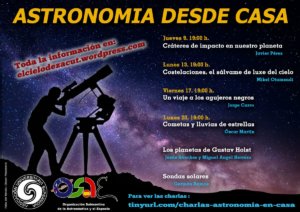 Astronomía desde casa Salamanca y resto del mundo Abril 2020