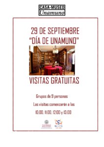 Casa Museo Miguel de Unamuno Día de Unamuno Salamanca Septiembre 2020