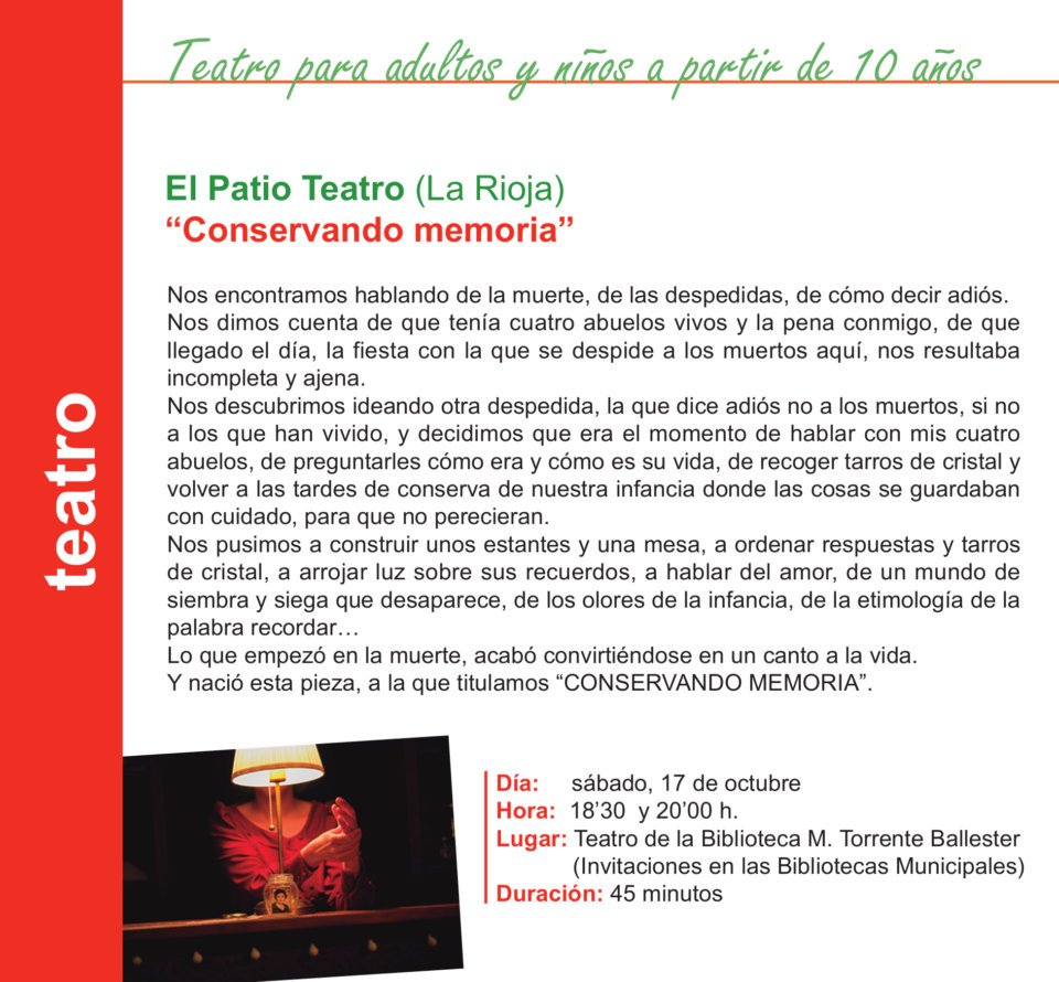 Torrente Ballester El Patio Teatro Salamanca Octubre 2020