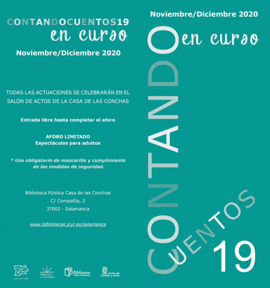 Casa de las Conchas Contando Cuentos 19 en curso Salamanca Noviembre diciembre 2020