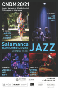 Aula Teatro Juan del Enzina Salamanca Jazz Enero febrero marzo 2021