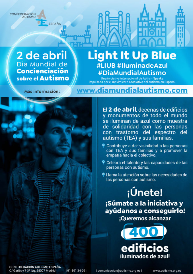 Puerta de Zamora Día Mundial de Concienciación sobre el Autismo Salamanca Abril 2021