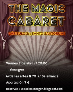 Espacio Almargen The magic cabaret 2 de abril de 2021 Salamanca