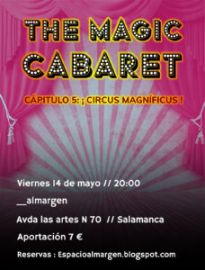 Espacio Almargen The magic cabaret 14 de mayo de 2021