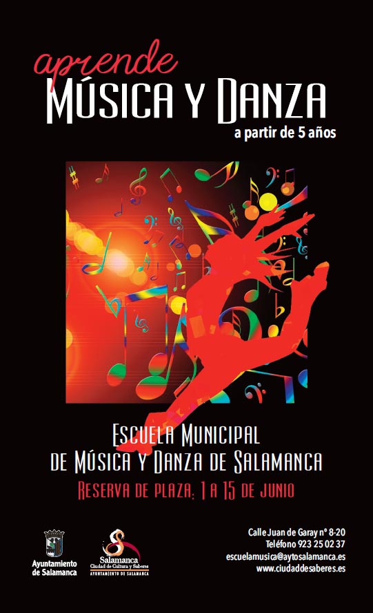 La Escuela Municipal de Música y Danza de Salamanca abre el plazo de matriculación para el curso 2021/2022