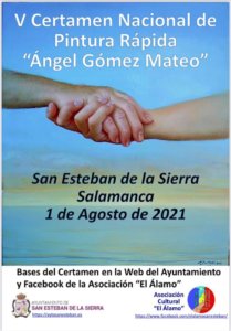 San Esteban de la Sierra V Certamen Nacional de Pintura Rápida Ángel Gómez Mateo Agosto 2021
